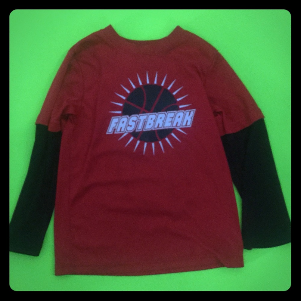 Boys 4T black and red long sleeve shirt